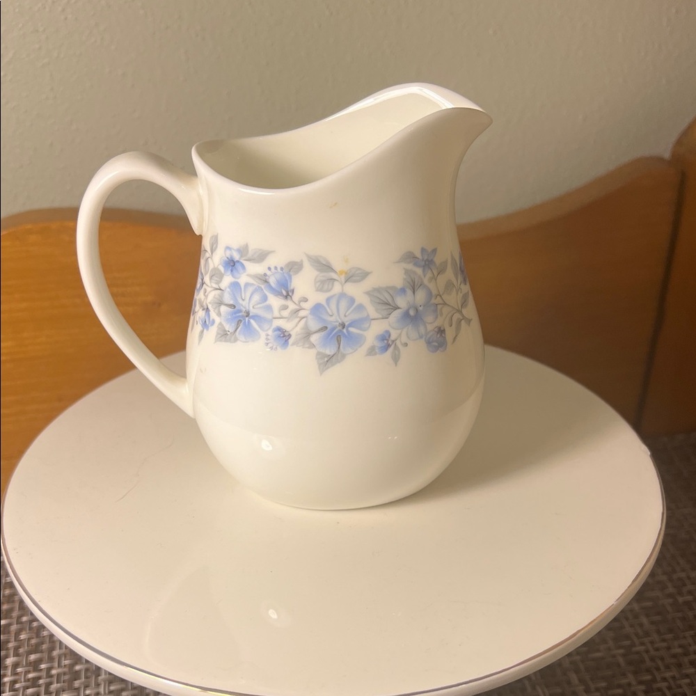 Wedgwood Petra pattern bone china milk jug or creamer.